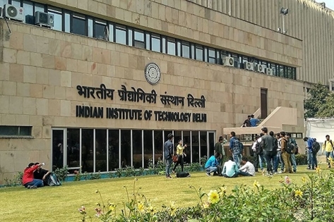 The entrance of the Indian Institute of Technology Delhi, where researchers have developed an indigenous graphics processing unit to lower device costs.