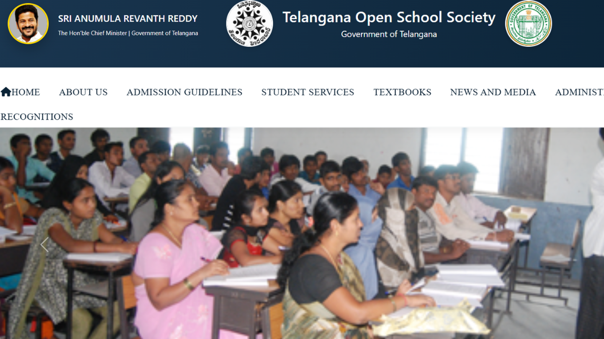 Learners enrolled in the Telangana Open School Society participating in a classroom session.