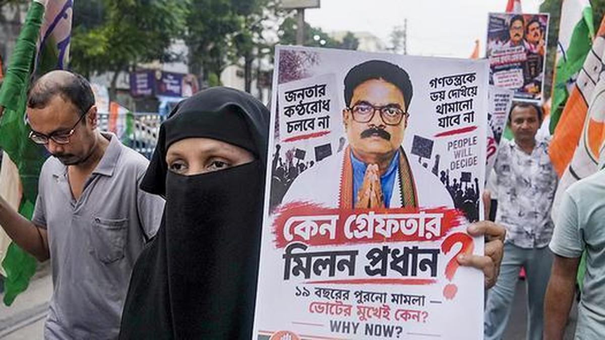 Calcutta High Court grants interim bail to Congress Nandigram bypoll candidate Milan Pradhan, enabling campaign until October 20.