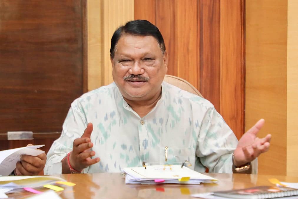 Union Tribal Affairs Minister Jual Oram during his official tour to review welfare schemes in Uttar Pradesh and Uttarakhand.