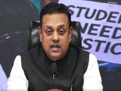 BJP MP Sambit Patra addressing the media regarding the alleged irregularities and exam paper leak involving the Karnataka Public Service Commission.