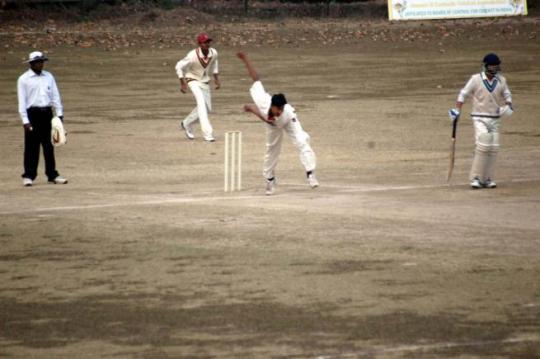 Players compete during a multi-day domestic fixture leading up to the Irani Cup.