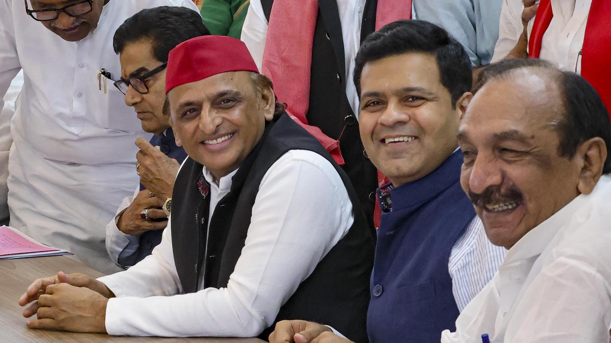 Samajwadi Party chief Akhilesh Yadav, whose 'PDA' strategy has aligned with Congress's recent Uttar Pradesh leadership reshuffle.