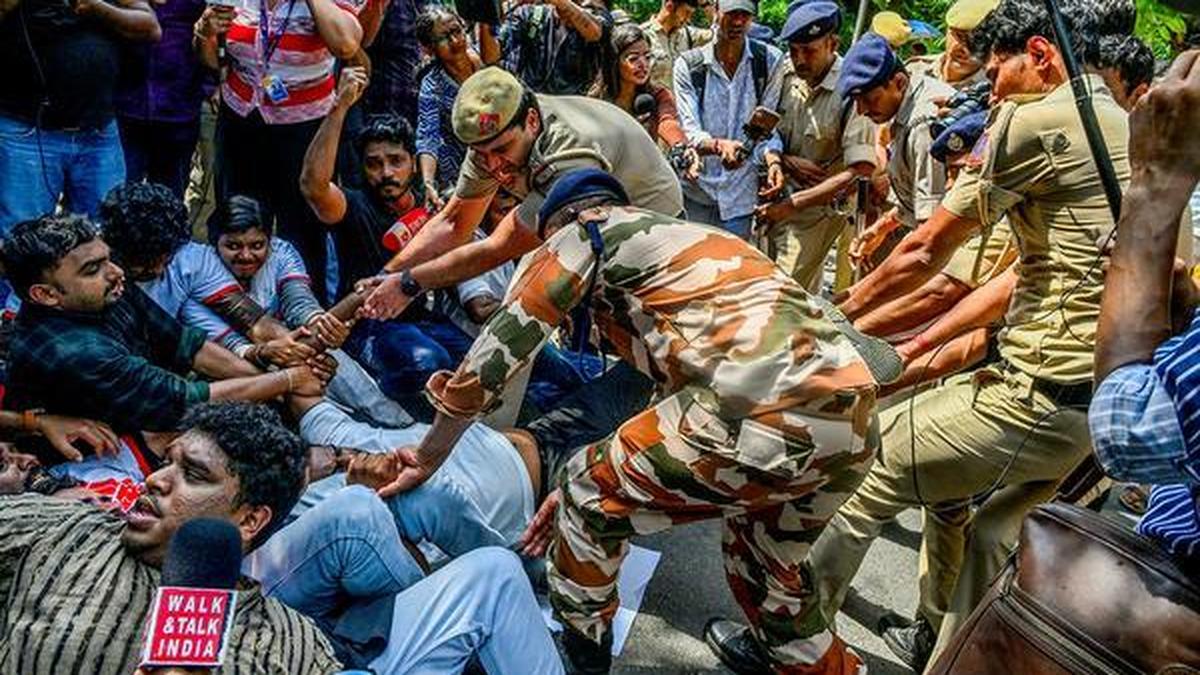 Delhi Police file three FIRs over Friday protests demanding the CEC’s resignation, detailing organisers but naming no accused.