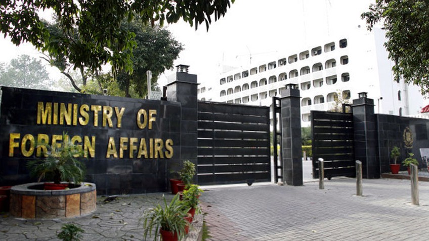 The Ministry of Foreign Affairs in Islamabad, where Pakistan summoned India's Chargé d'Affaires.
